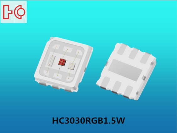 3030rgb六脚贴片灯珠1.5W高亮舞台灯景观灯EMC/PCT支架3030灯珠