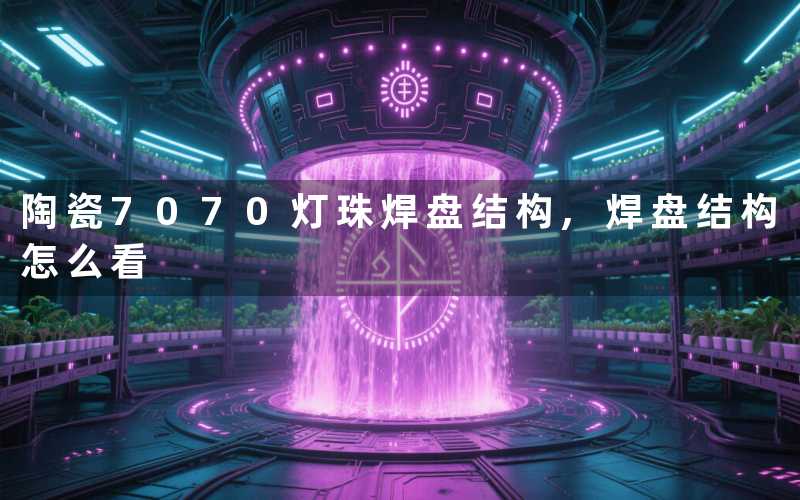 陶瓷7070灯珠焊盘结构,焊盘结构怎么看