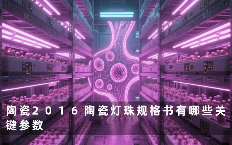 陶瓷2016陶瓷灯珠规格书有哪些关键参数