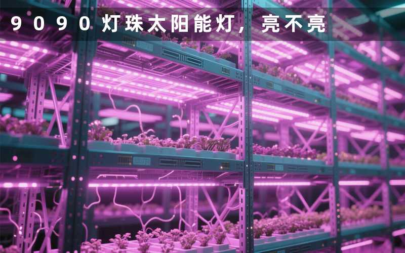 9090灯珠太阳能灯,亮不亮