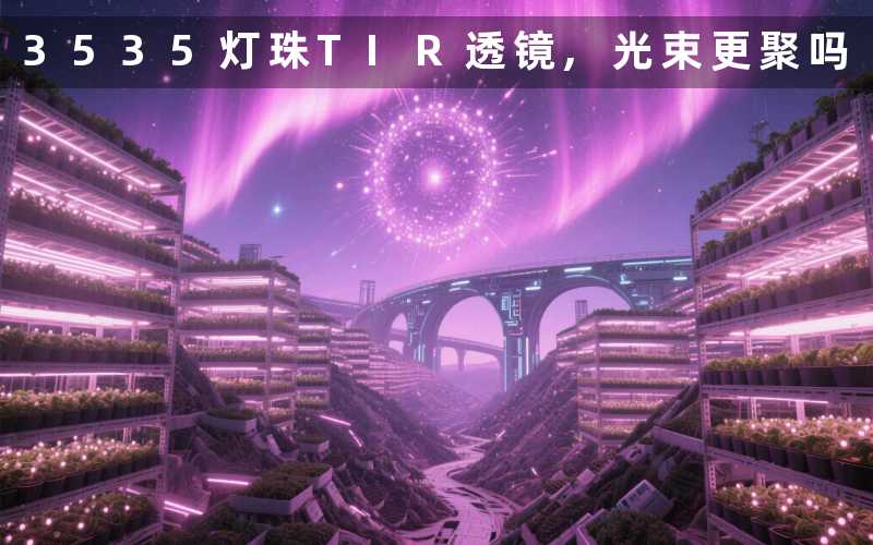 3535灯珠TIR透镜,光束更聚吗