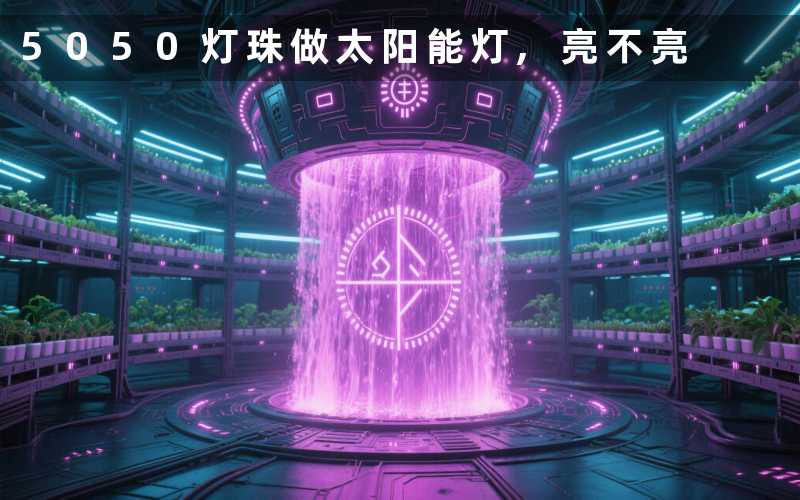5050灯珠做太阳能灯,亮不亮