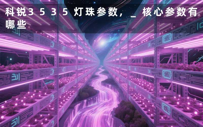 科锐3535灯珠参数, 核心参数有哪些
