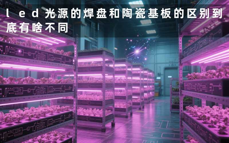 led光源的焊盘和陶瓷基板的区别(到底有啥不同)