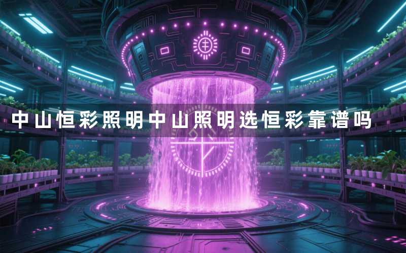 中山恒彩照明中山照明选恒彩靠谱吗