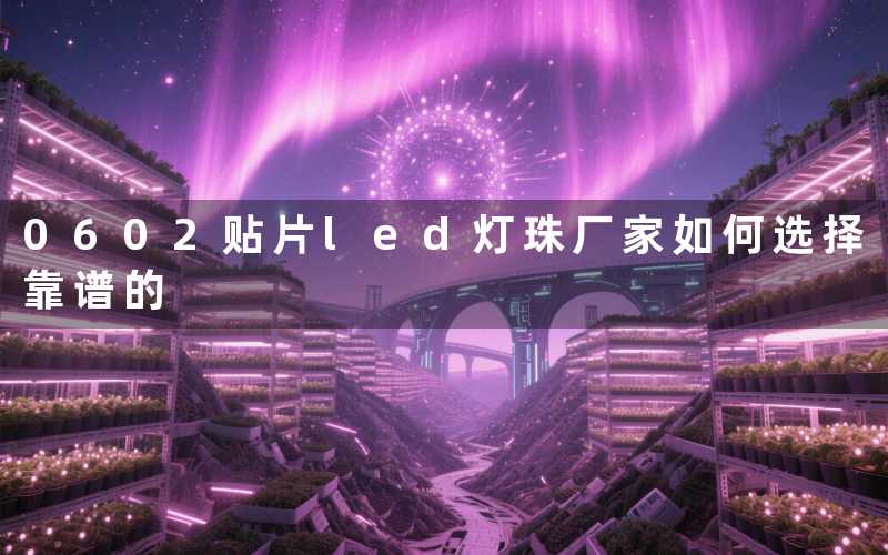 0602贴片led灯珠厂家(如何选择靠谱的)