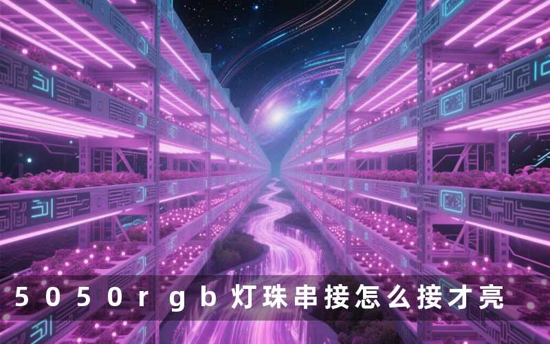 5050rgb灯珠串接(怎么接才亮)