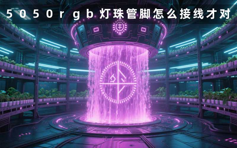 5050rgb灯珠管脚(怎么接线才对)
