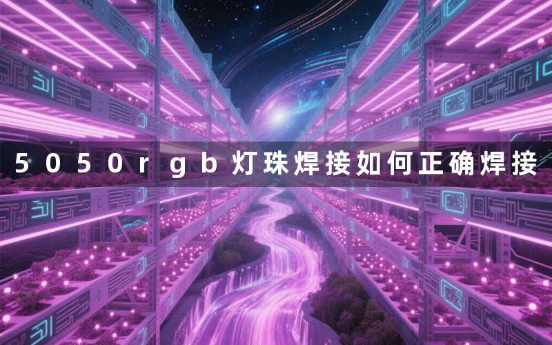 5050rgb灯珠焊接如何正确焊接