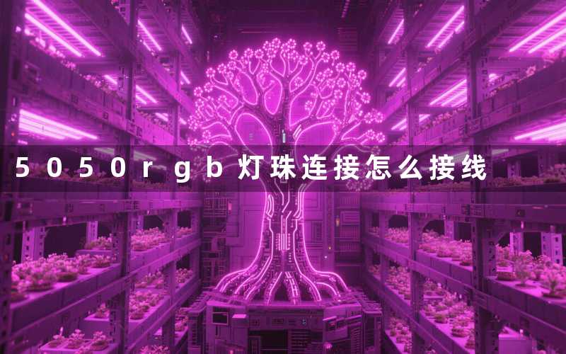5050rgb灯珠连接怎么接线