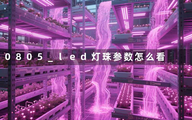 0805 led灯珠参数怎么看