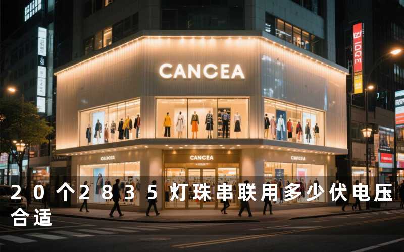 20个2835灯珠串联(用多少伏电压合适)