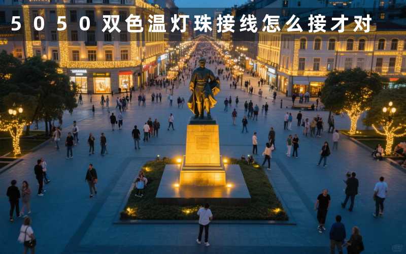 5050双色温灯珠接线(怎么接才对)