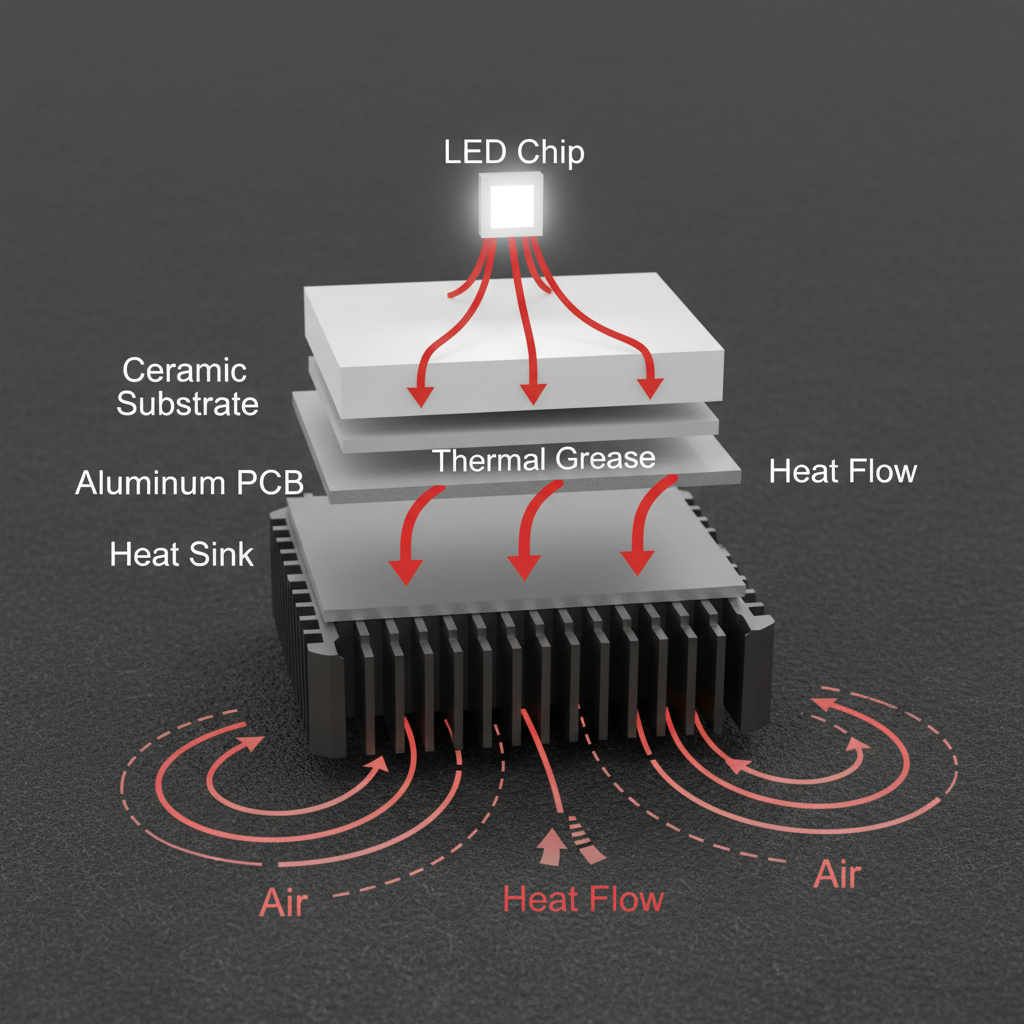 大功率5050陶瓷白光高显指LED灯珠：技术参数、散热与应用详解
