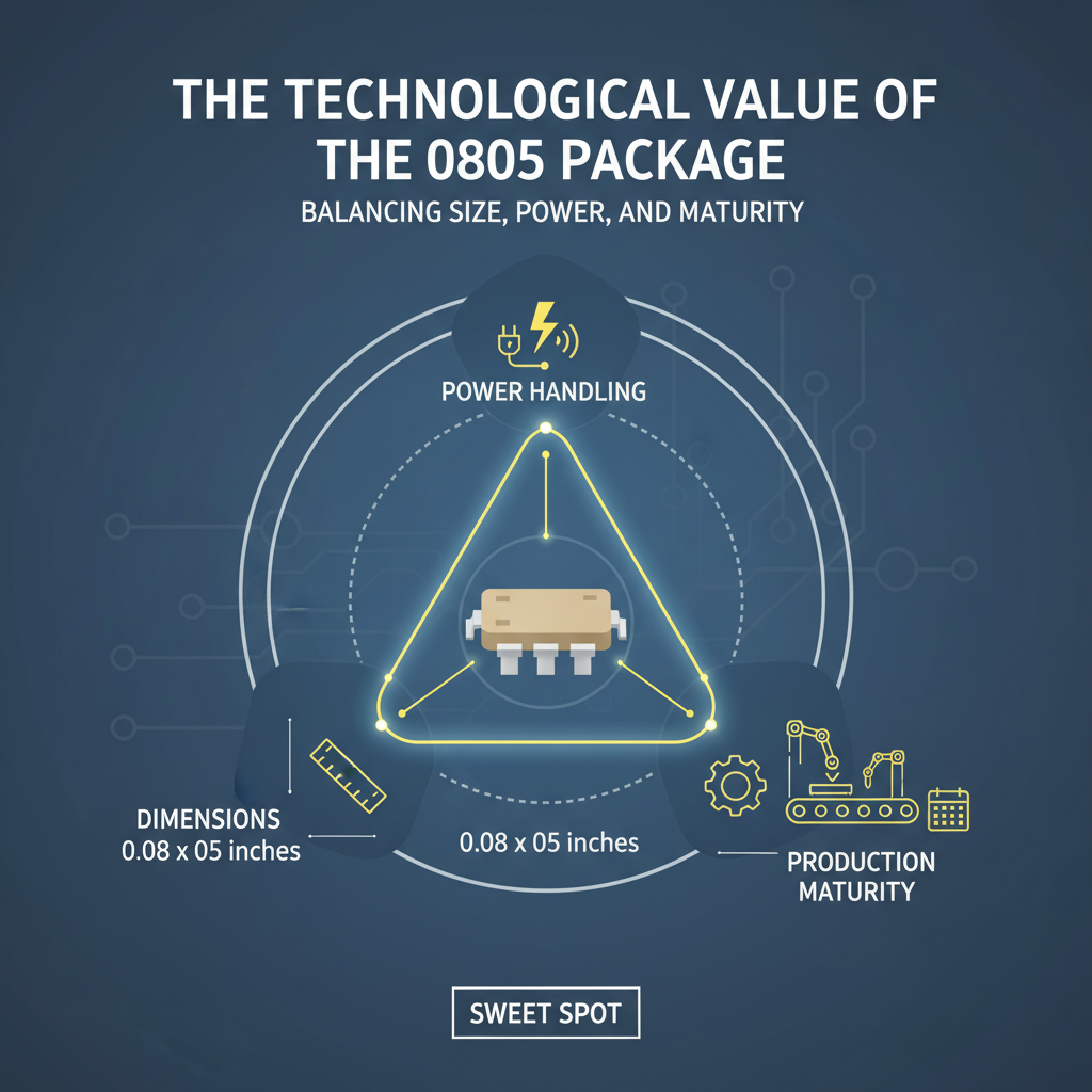 0805封装技术价值,突出尺寸、功率与成熟度的平衡。