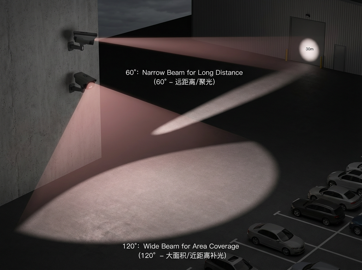 选对“眼睛”才能看清黑夜：5050红外灯珠的850nm、940nm、功率与角度，到底怎么选？