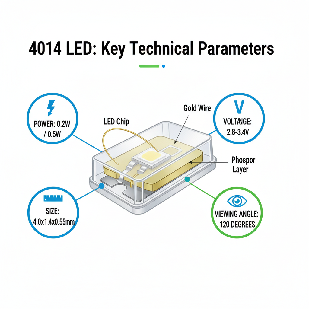 4014 LED: 关键技术参数