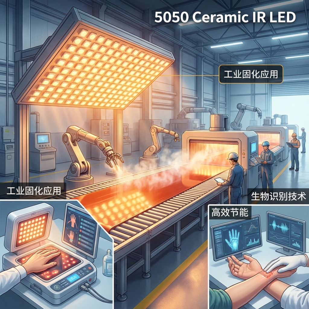 5050陶瓷红外IR1600NM红外LED深度解析：技术规格、优势与应用场景