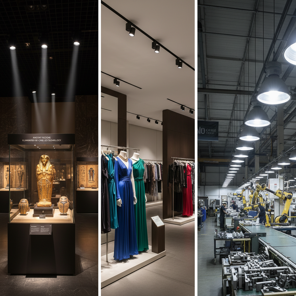 科锐灯珠在博物馆、服装店和工业车间的应用场景