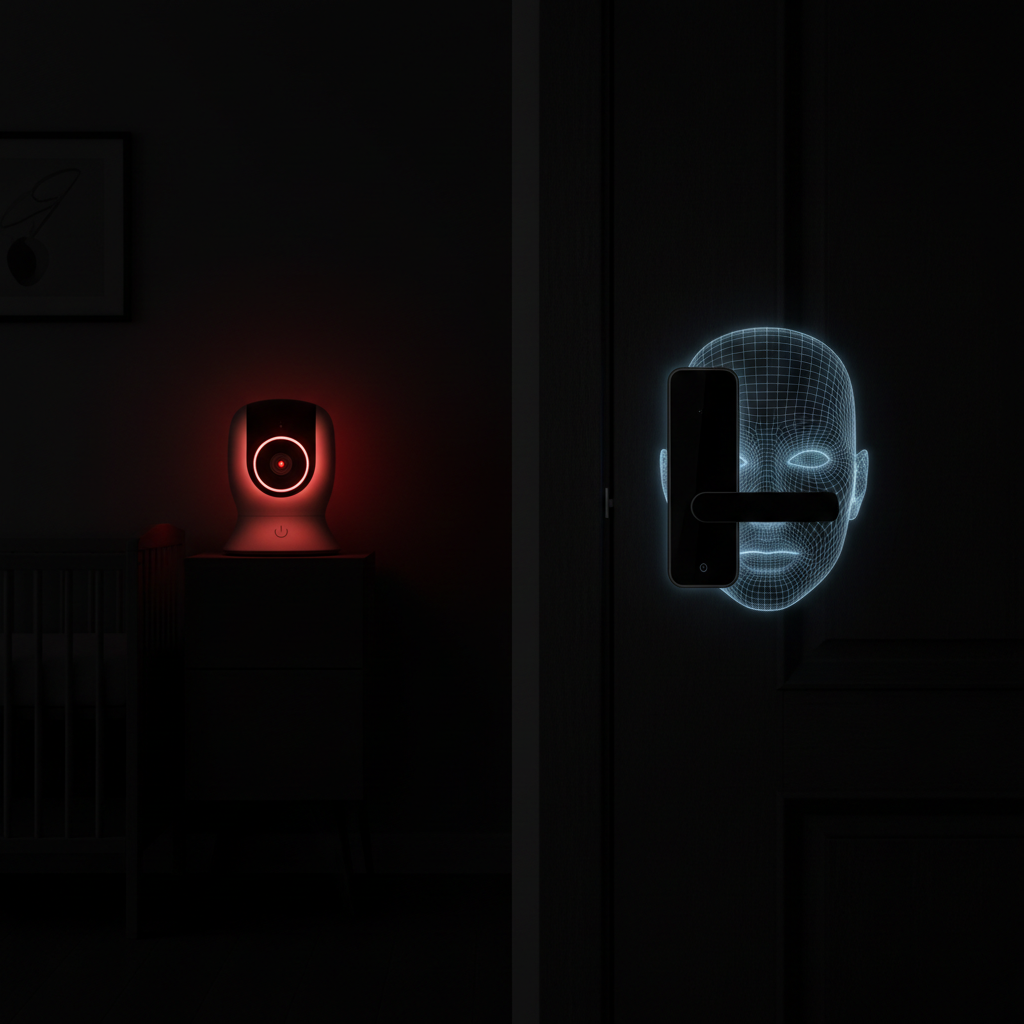 婴儿监护器(850nm)与智能门禁(940nm)红外光可见性对比