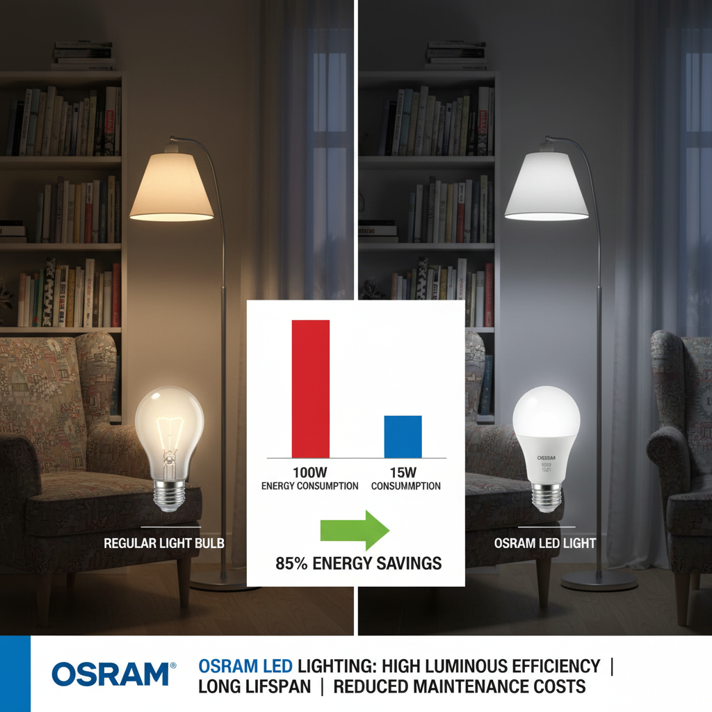 欧司朗LED灯与普通灯泡对比:高效节能与长期价值