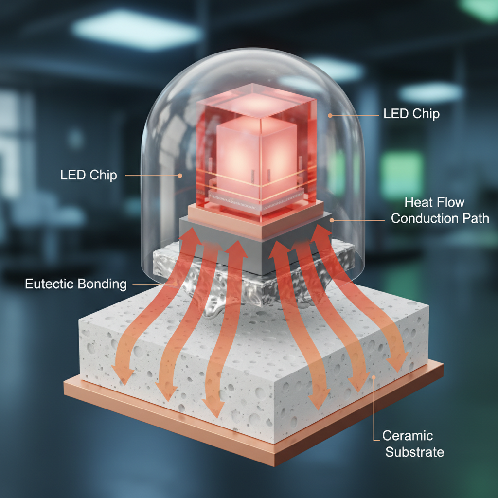 高功率红外LED灯珠内部结构与散热路径