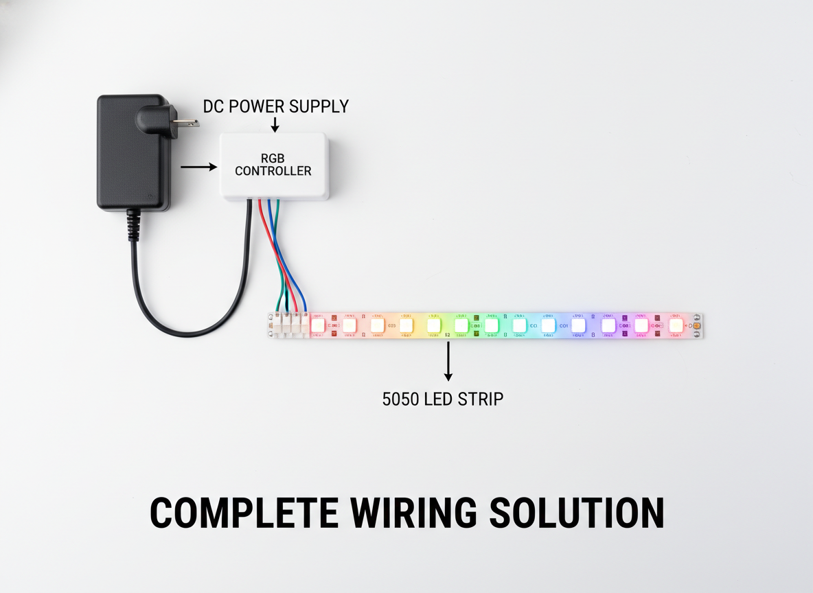 RGB灯珠直接接正负极不亮？一文搞懂工作原理与正确接线方法