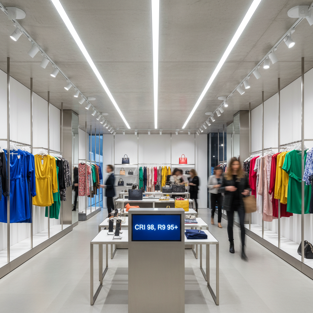 N9 LED灯珠在商业零售场景中的色彩还原与高显指应用