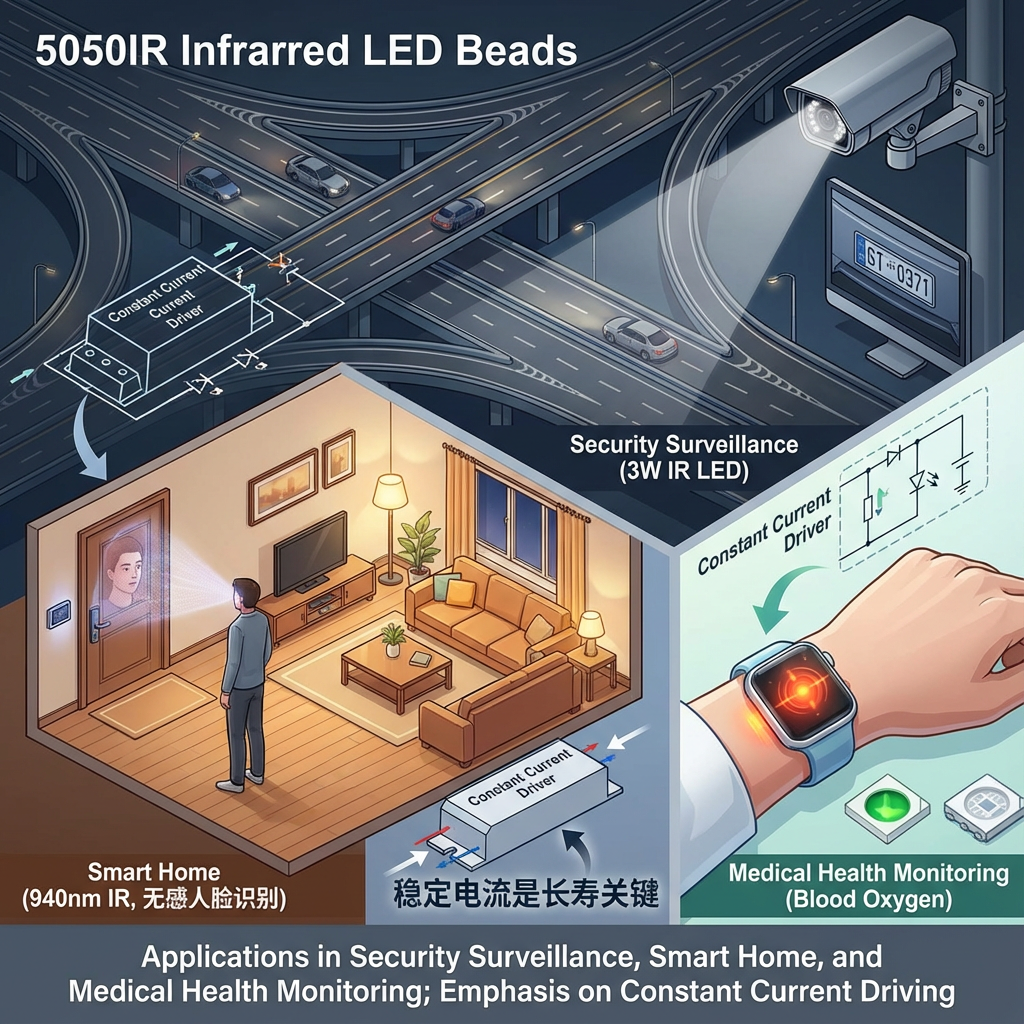 5050IR红外灯珠全面指南：技术规格、应用与选型详解
