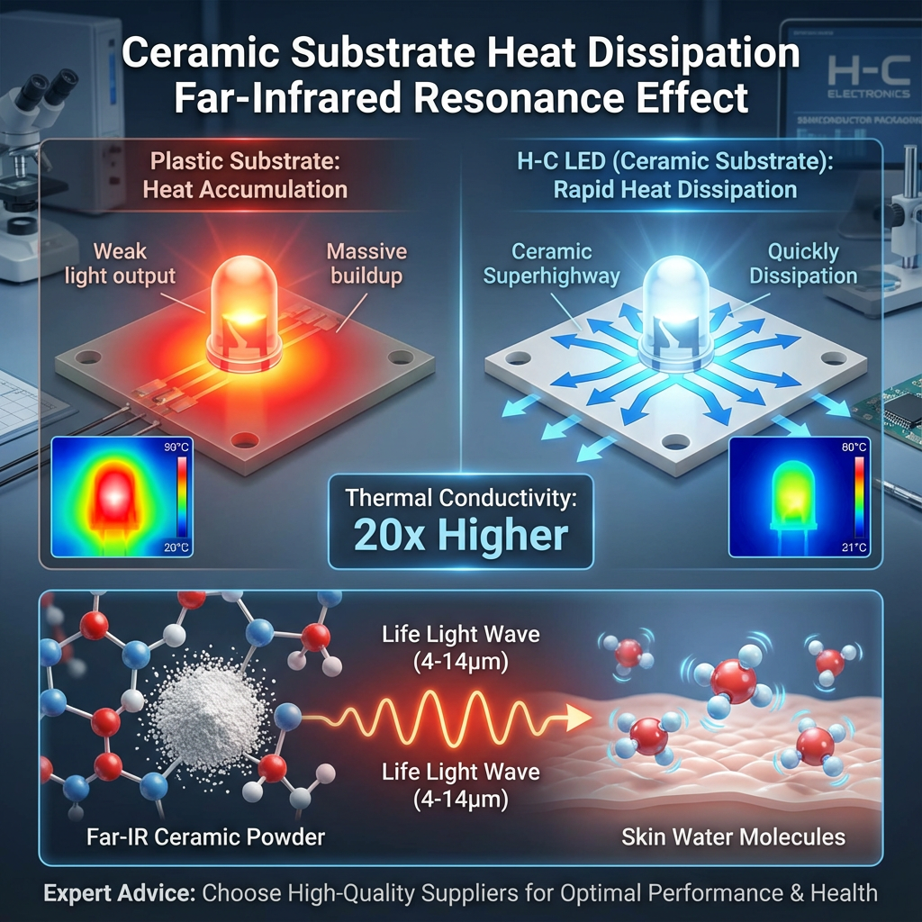 5050陶瓷双色红外医疗美容专用LED：工作原理、功效与应用深度解析
