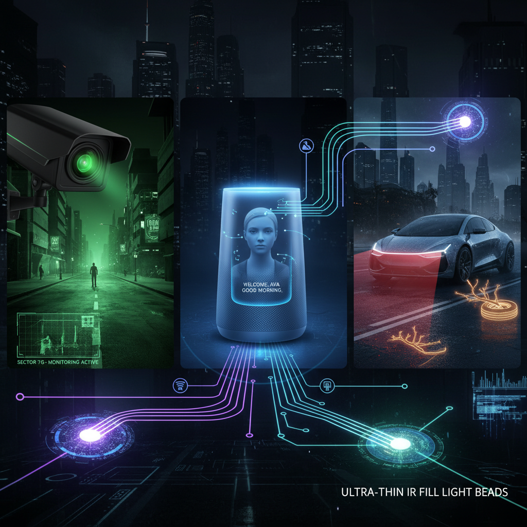 超薄型红外补光灯珠深度解析：技术细节、应用案例与性能优势