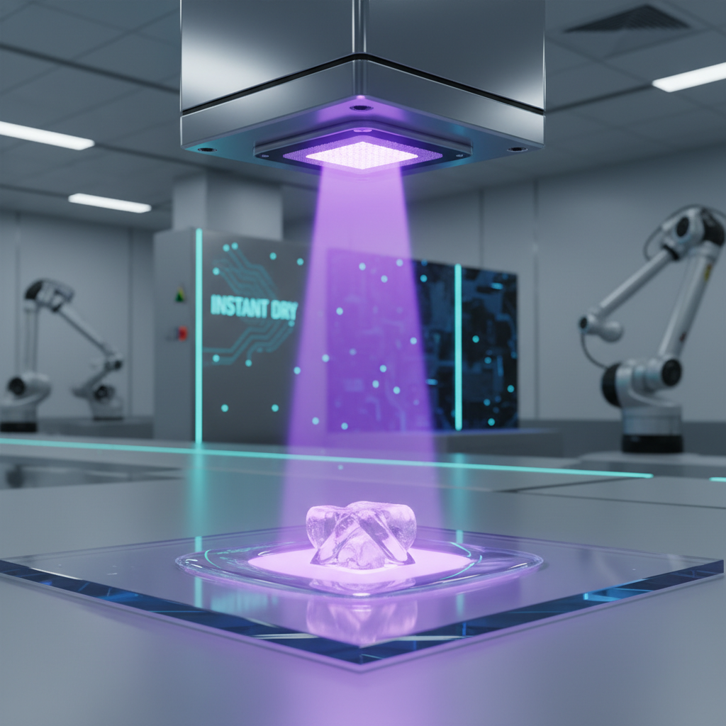 UV固化灯珠将液体油墨瞬间固化为固体,展现高效生产魔法