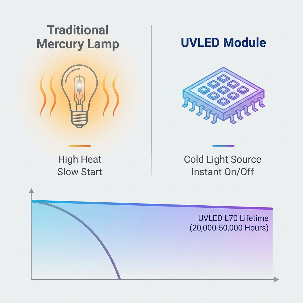 UVLED灯珠技术解析：UVA、UVB、UVC 波段特性、材料工艺与应用场景详解