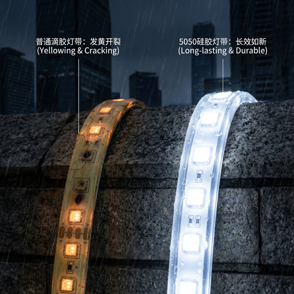 5050硅胶灯带全解析：定义、规格参数与工业级应用指南 (2026)