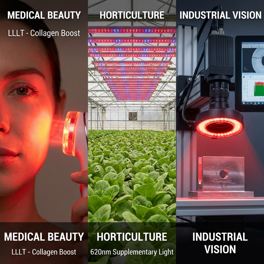 3W大功率3535陶瓷红光LED灯珠(620nm): 参数详解与应用指南 (2026)