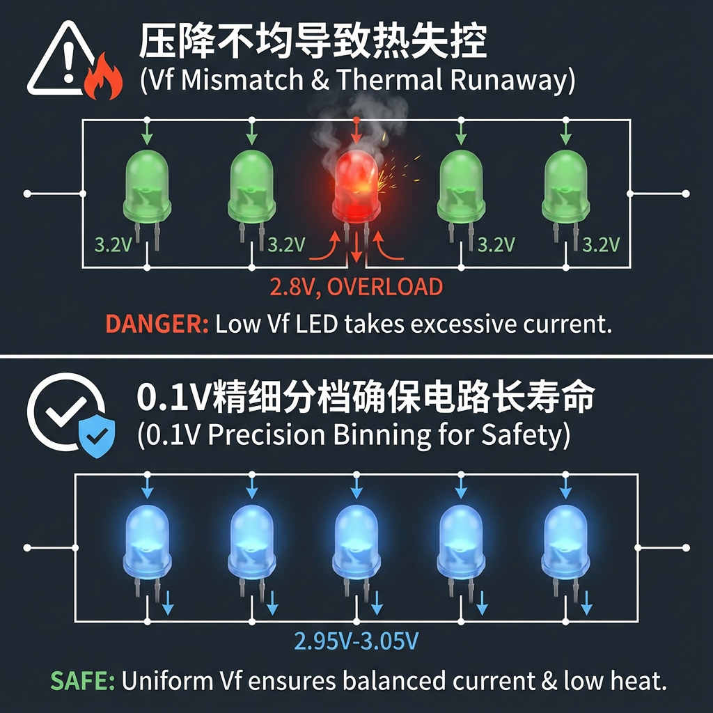 LED分BIN管理指南：如何精准掌控光通、色温与压降 (2026深度解析)
