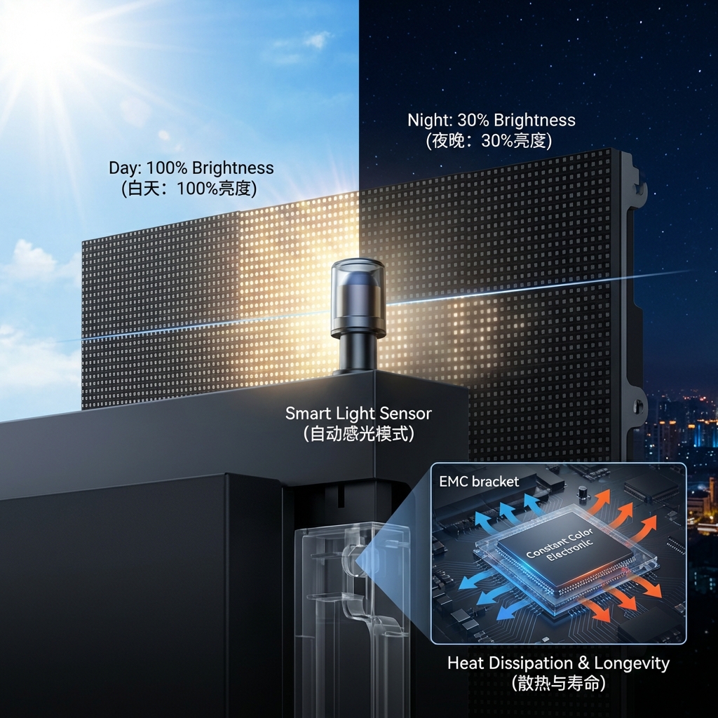 LED显示屏亮度标准与测试指南：从参数解析到精准测量 (2026)