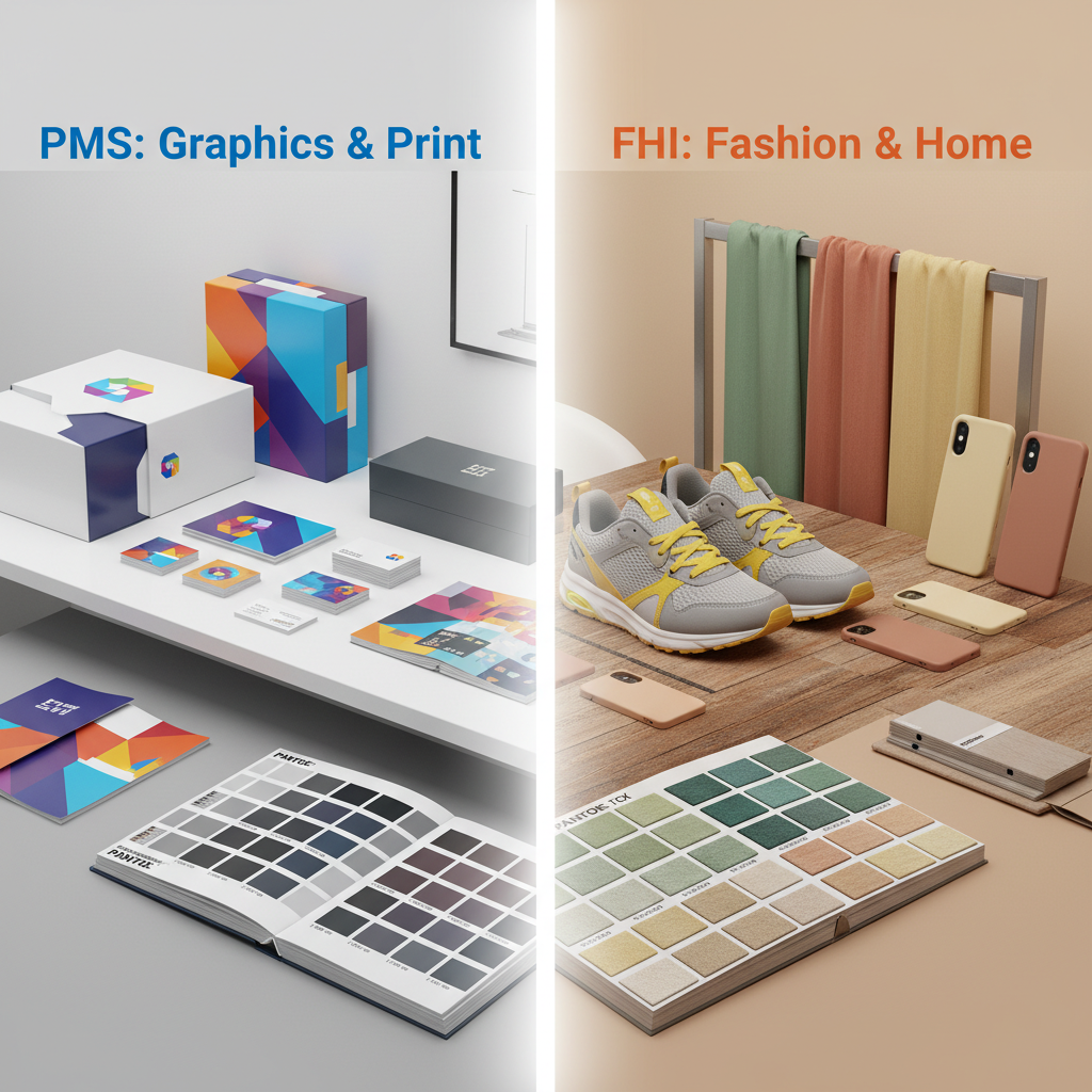 潘通PMS系统与FHI系统核心应用差异图