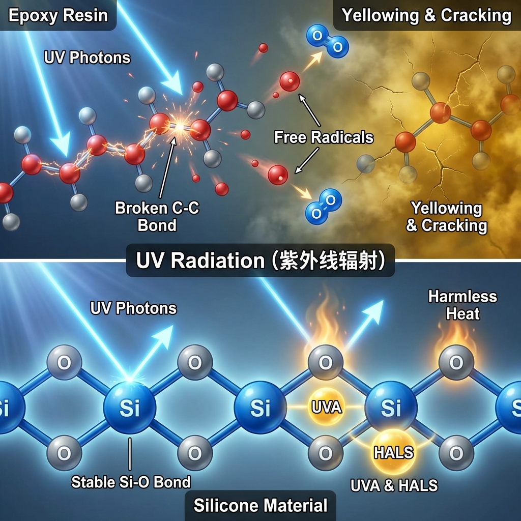 抗UV与防黄变封装材料指南：区别、技术原理与性能评估 (2026)