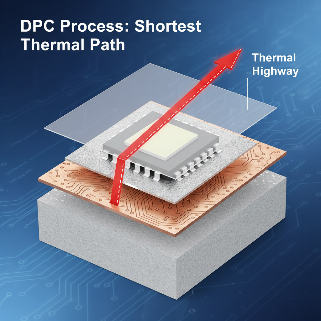 陶瓷基板LED 3535内部结构剖析图：DPC工艺与倒装芯片实现极短热路径