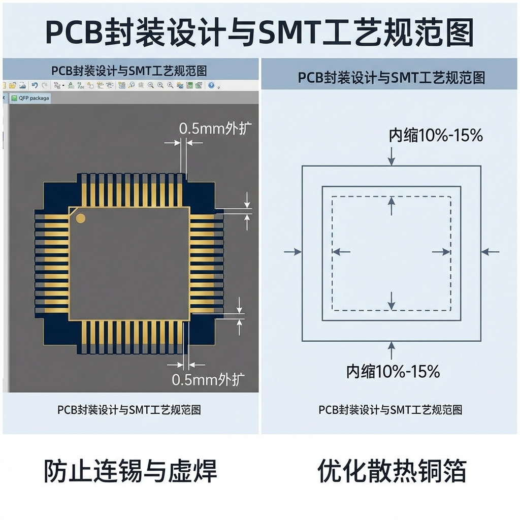 LED芯片5050四脚引脚图详解：封装结构、电气参数与PCB设计指南