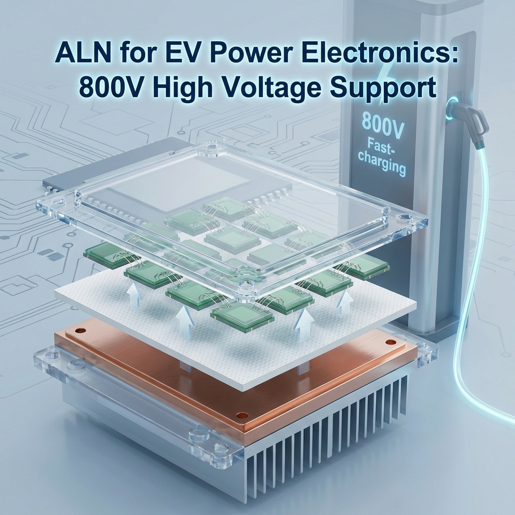 电动汽车IGBT模块中ALN陶瓷基板的高压与散热应用，支持800V快充