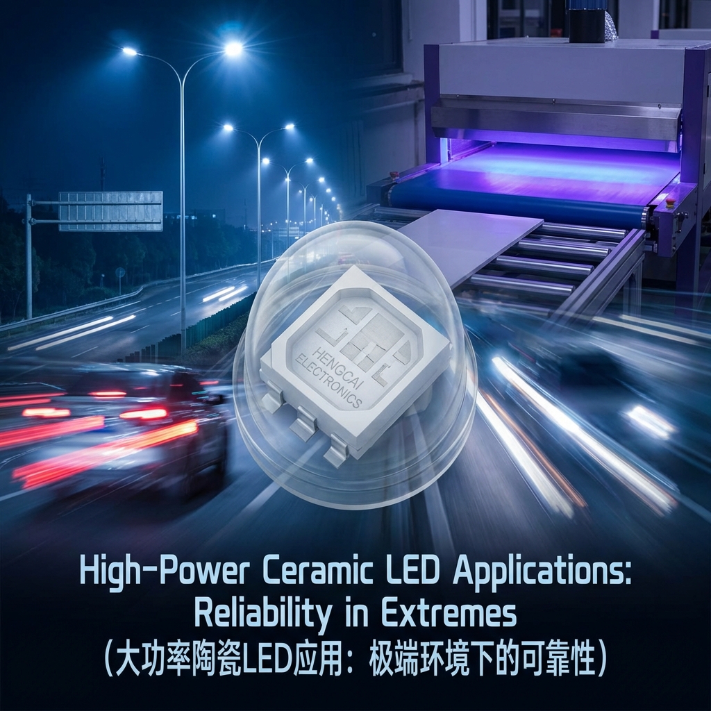 大功率陶瓷LED灯珠详解：技术原理、散热性能与材料优势对比