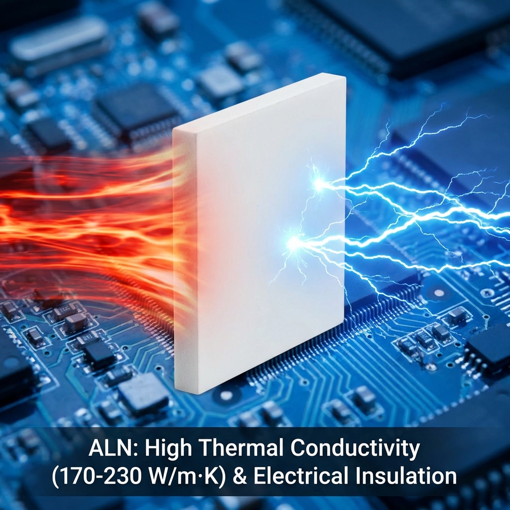 ALN氮化铝陶瓷基板的高导热率与绝缘性能展示