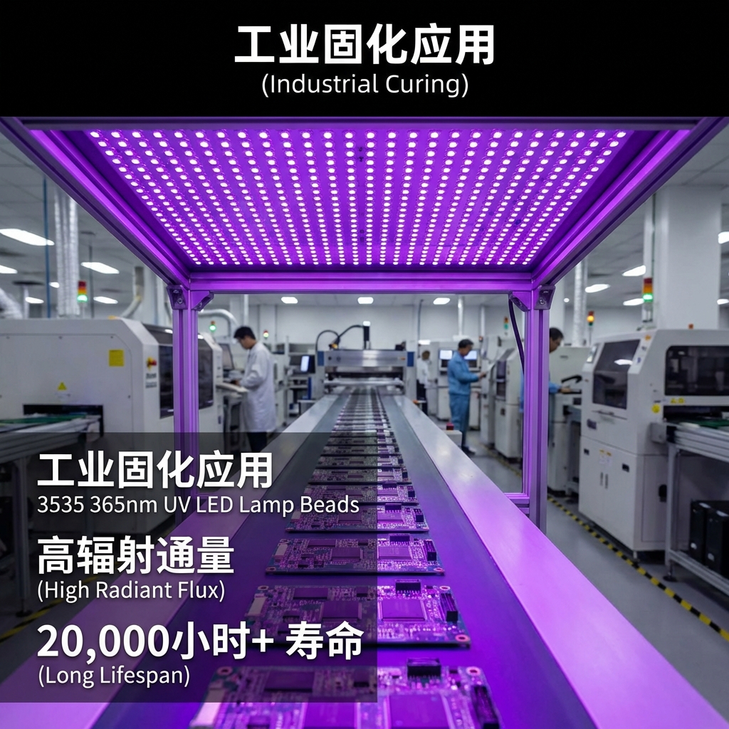 3535 365NM 3W 大功率灯珠详解：技术规格、材料封装与工业应用解析