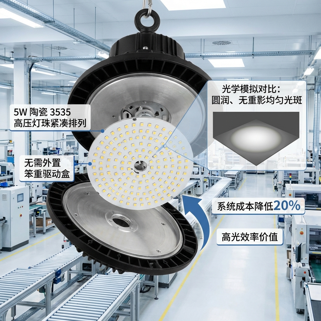 6V-24V 5W 陶瓷3535 LED高压灯珠：技术规格、封装工艺与工程应用全解
