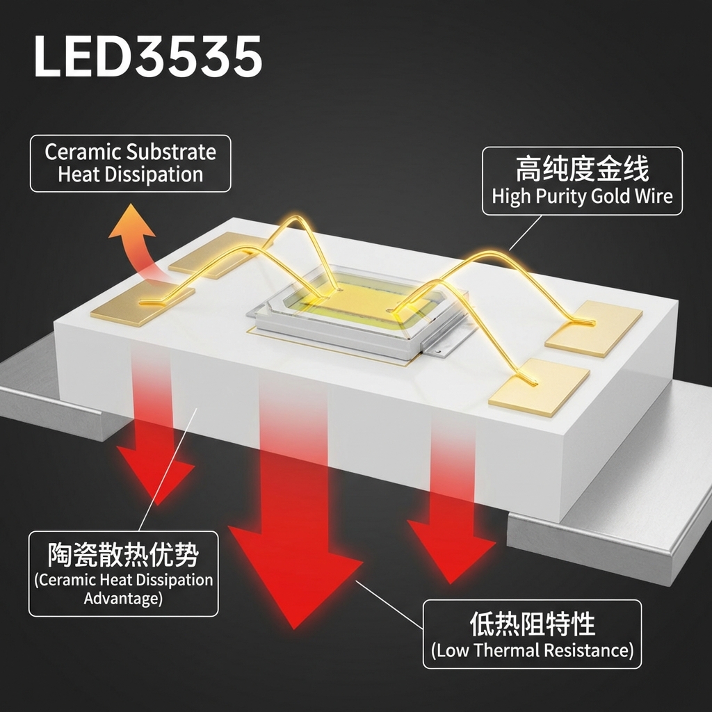 LED3535红外发光角度120：技术参数、封装优势与工程应用指南