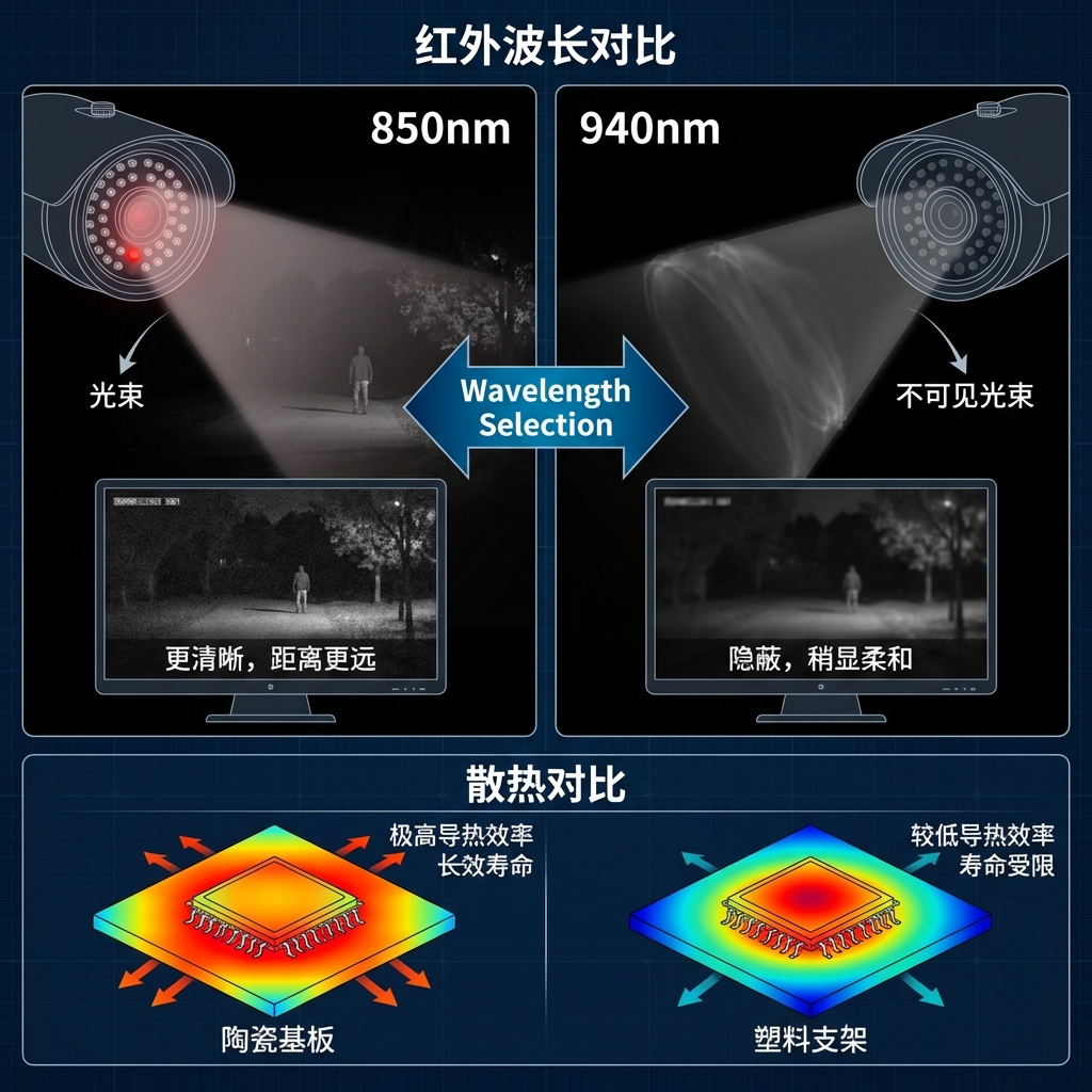 3535贴片红外灯：技术参数、封装材料与关键应用场景解析