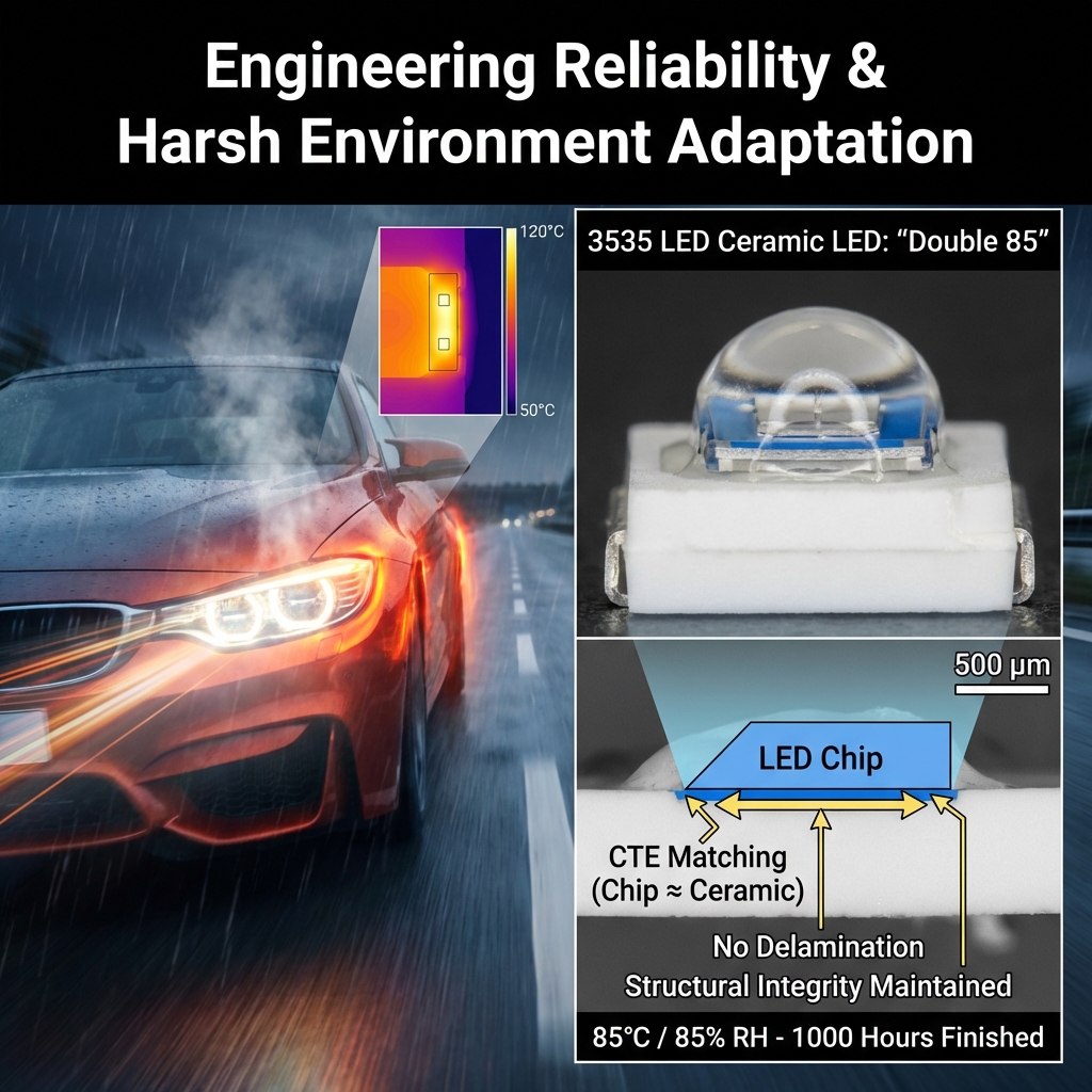 3535陶瓷大功率封装工艺详解：材料特性、工作原理与应用解析