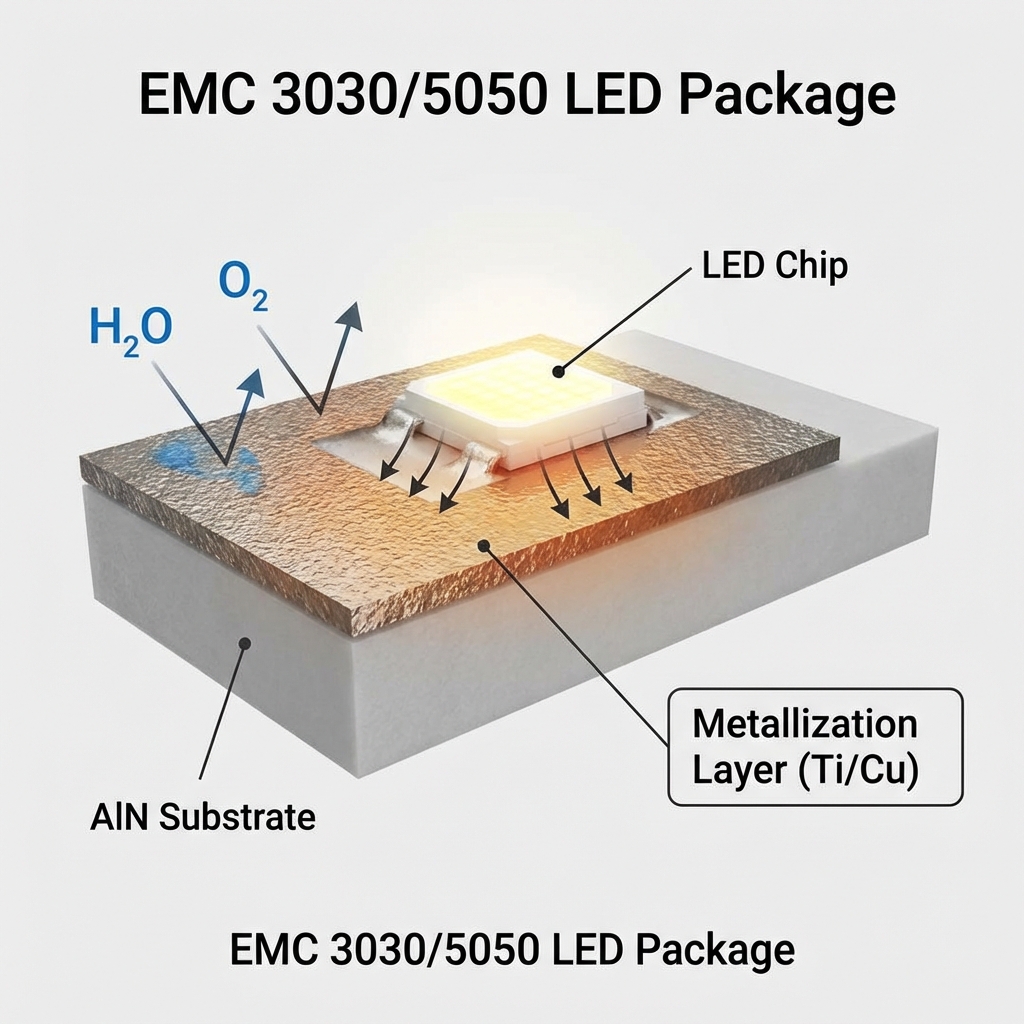 AlN 分解指南：材料热稳定性、反应机理及其在 LED 封装中的关键应用
